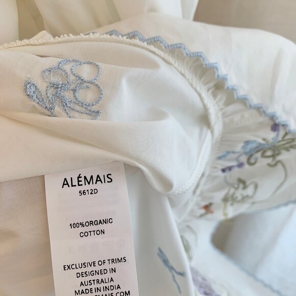 Giulia Embroidered Mini Dress in Cream - Picture 7 of 8